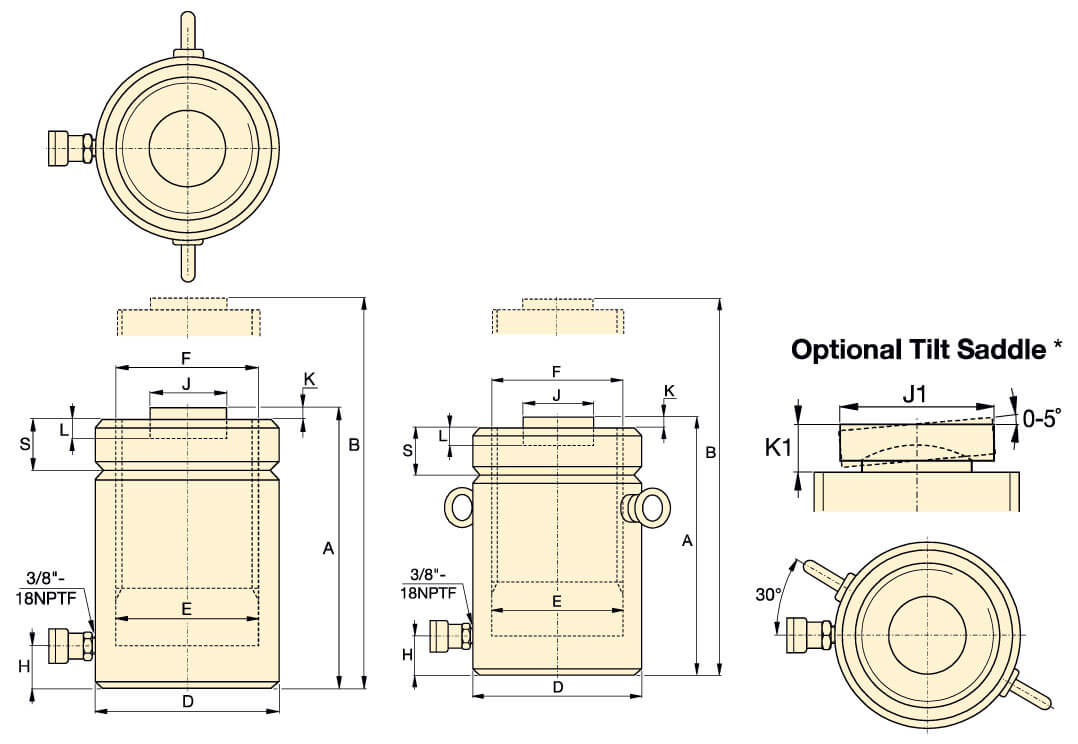 Hydraulic Cylinder Lock Nut Cylinders All Series Aeroboom