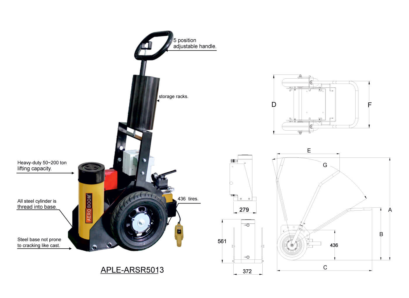 Portable High Tonnage Jack - APLE/A Series 2 APLE A Series 3