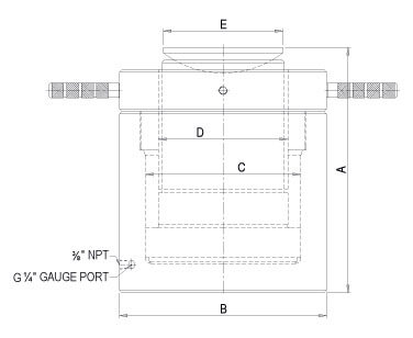 Pile Testing Cylinder With Safety Lock Nut - PTJS Series (Single Acting) 1 trtt